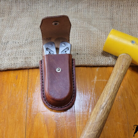 Handmade leather multi-tool case w/ tool